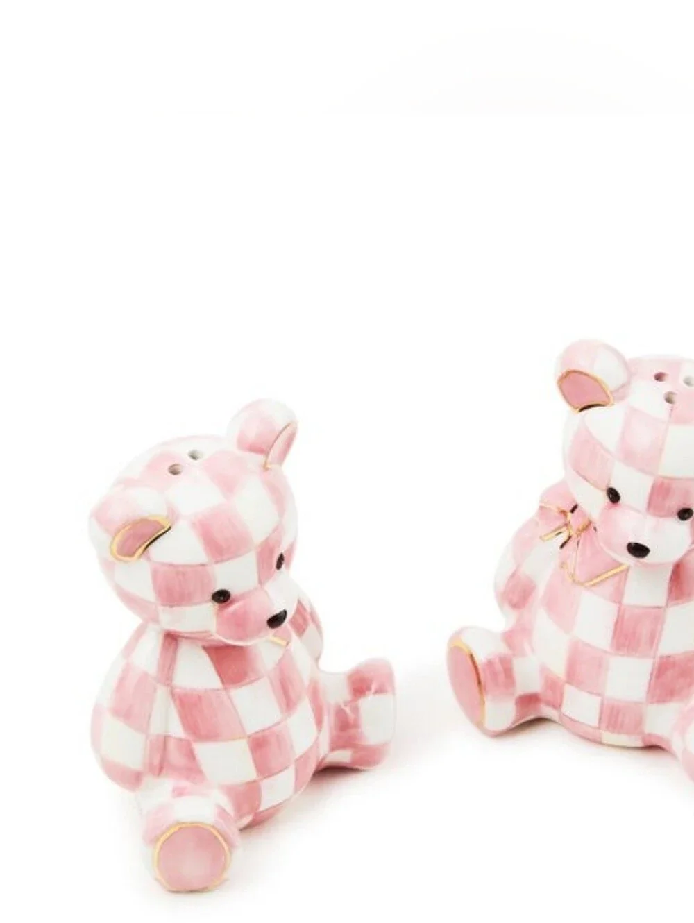 Mackenzie-Childs Rosy Bear Salt & Pepper Set